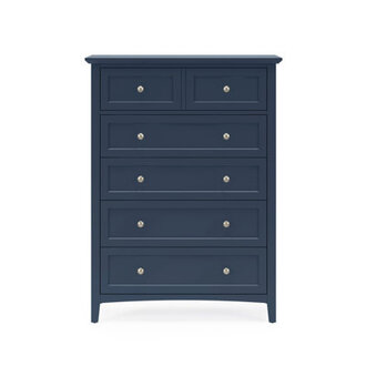 Renee 40 W 5-Drawer Solid and Manufactured Wood Chest
