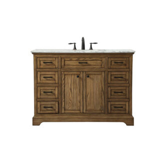 Hermes 48 Single Bathroom Vanity with Marble Top