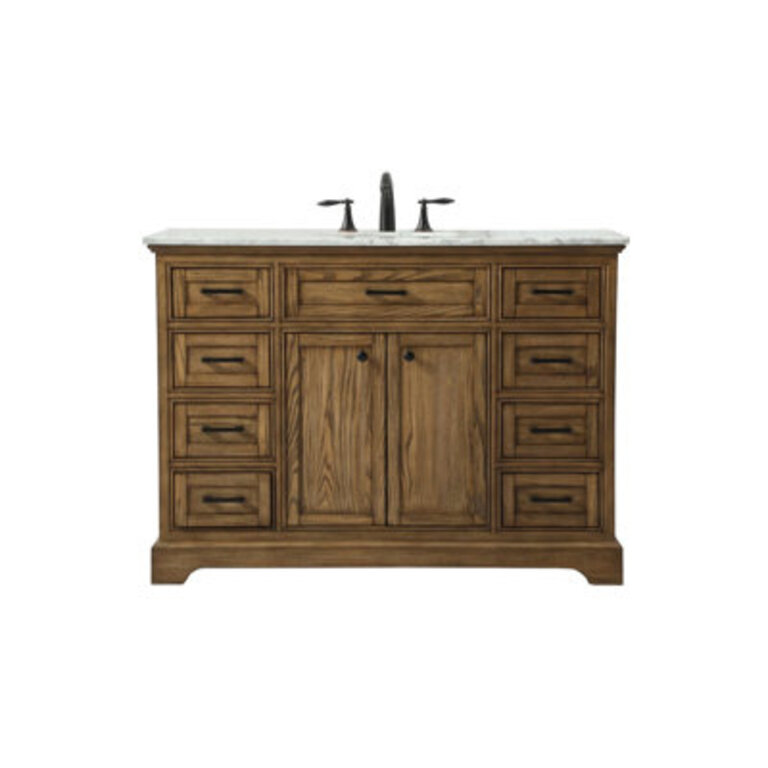 Hermes 48 Single Bathroom Vanity with Marble Top