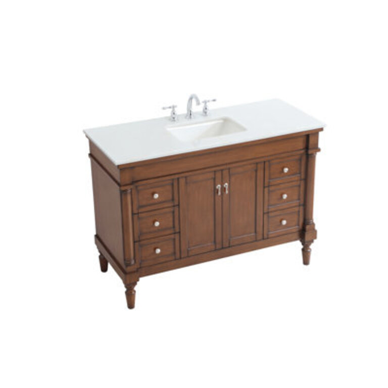 Lexington 48 Single Bathroom Vanity with Engineered Marble Top
