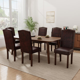 Upholstered Nailhead Dining Chairs Side Chairs Set of 4