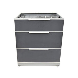 Blue Sky Outdoor Living 30 Outdoor Kitchen Cabinet with 3 Drawers - 1 Modular Outdoor Kitchen Cabinet