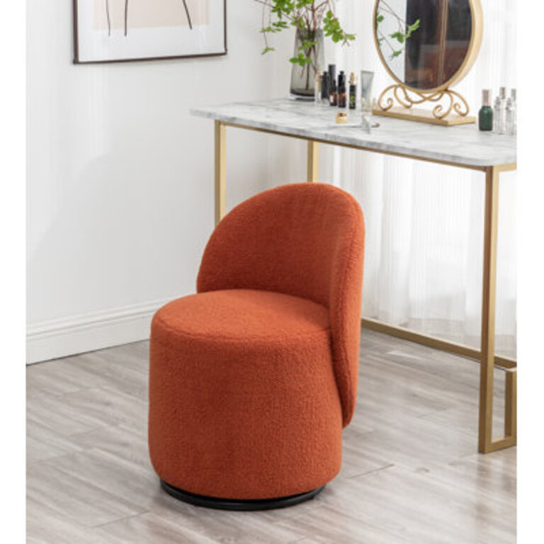 Annielise 20 Wide Polyester Swivel Barrel Chair
