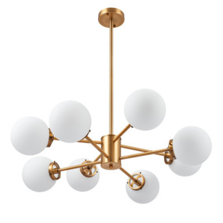 Bova 8 - Light Dimmable Sputnik Modern Linear Chandelier