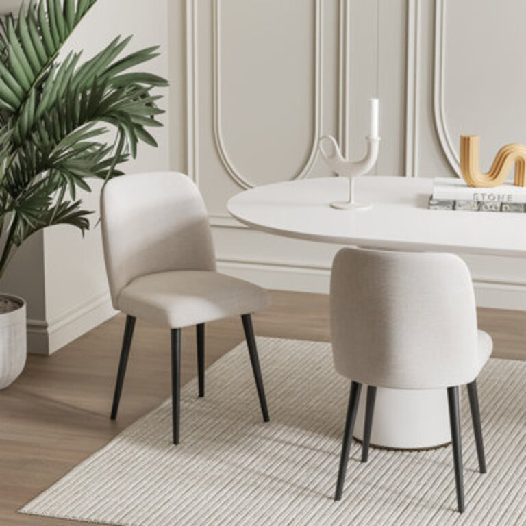 Lariel Dining Chairs with Metal Legs