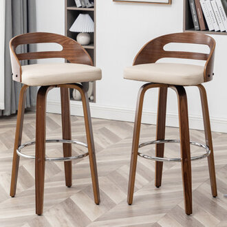 Set of 2 Mahtab Swivel Counter  Bar Stools