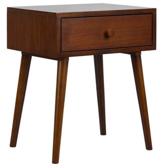 Solid Wood  Nightstand Lux Nightstand with Drawers 150 lbs Capacity Table with Storage Drawers