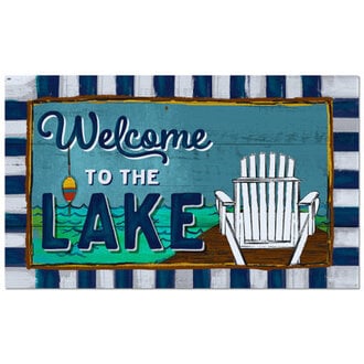 Counterart Welcome to the Lake IndoorOutdoor Entryway Floor Mat