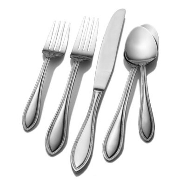 Pfaltzgraff American Bead 20-Piece Stainless Steel Flatware Set Service for 4