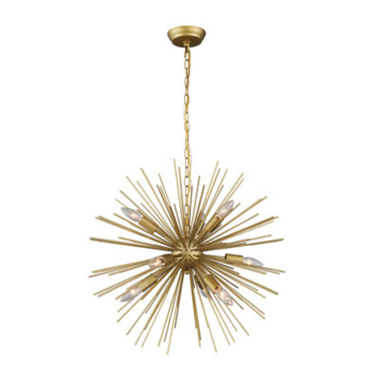 Chisem 9 - Light Gold Sputnik Pendant