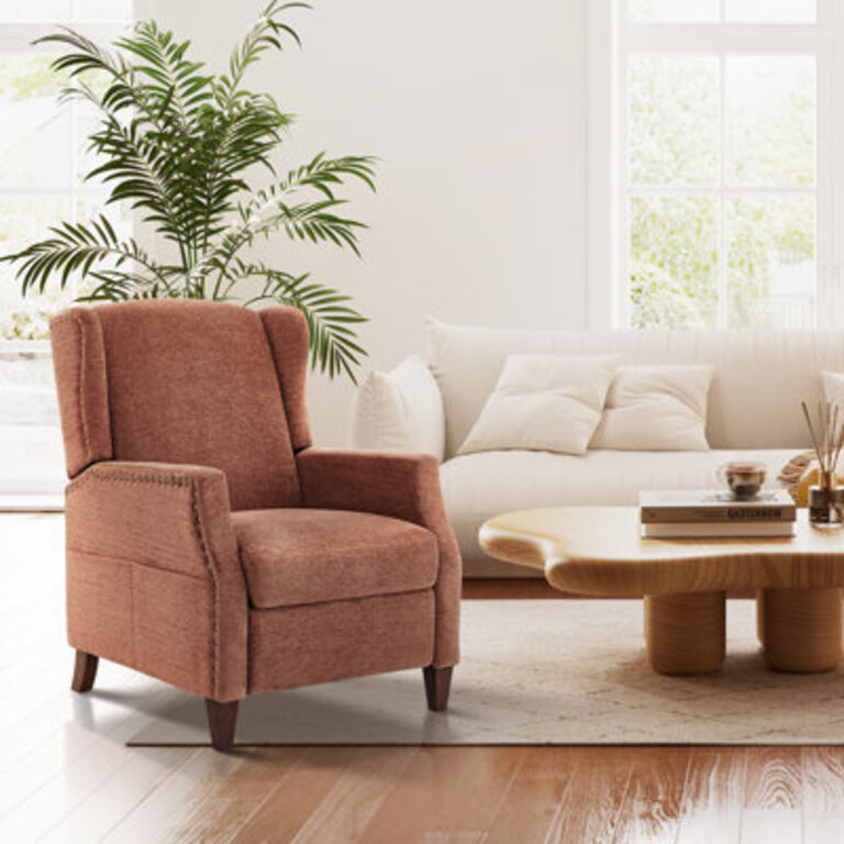 Kars Nailhead Upholstered Recliner