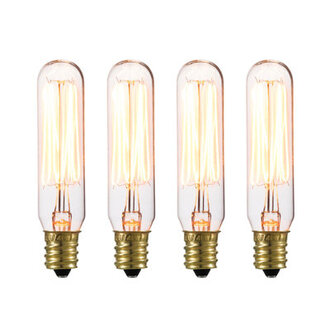 Marshall 40 Watt T6 Incandescent Dimmable Light Bulb Warm White E12Candelabra Base