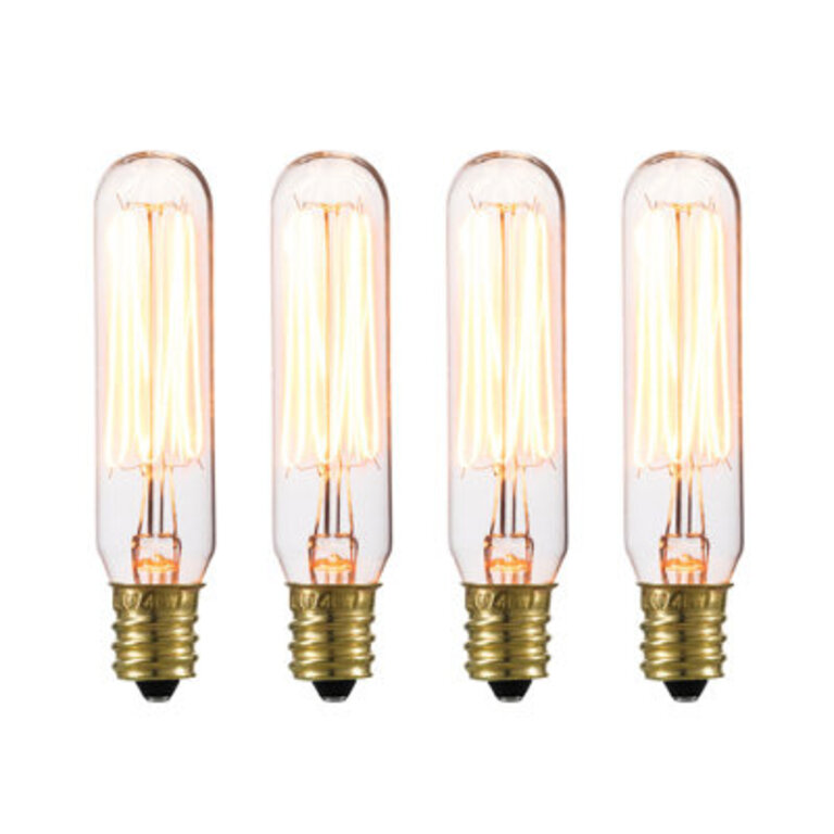 Marshall 40 Watt T6 Incandescent Dimmable Light Bulb Warm White E12Candelabra Base