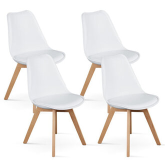 Hayyim Modern Elegant Shell Dining Chair Comfortable Accent Chair- Solid Beech Wood LegsSoft Padded Seat Ergonomic Design
