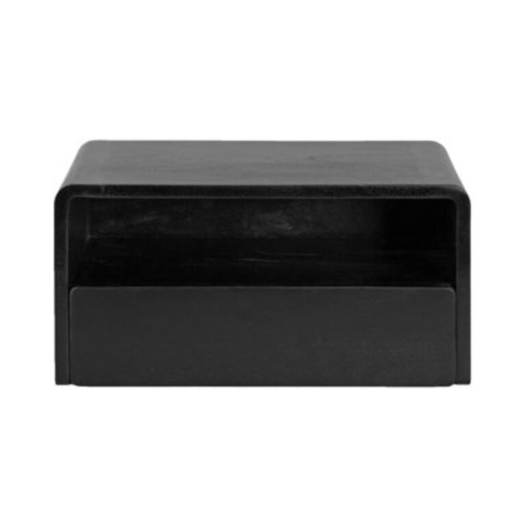 Langley Mango Floating Shelf with Drawer