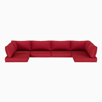 Outdoor 35 Replacement Cushion Set SeatBack Cushion Set of 6 Cushion  6 Backrests  2 coner cushions