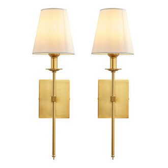 Dimmable Indoor Wall Sconces Iron Wallchiere Vanity Lighting FixturesSet of 2