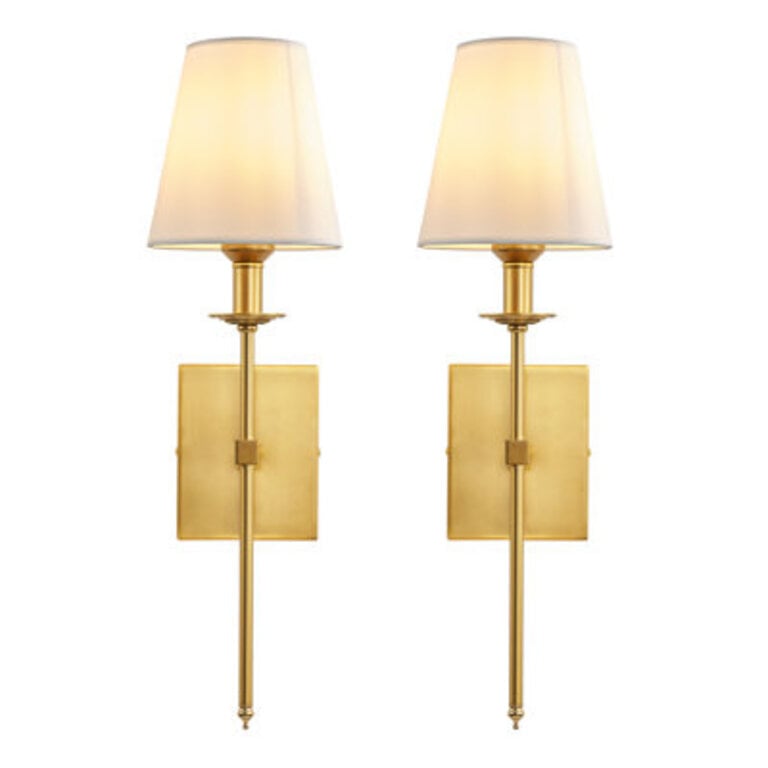 Dimmable Indoor Wall Sconces Iron Wallchiere Vanity Lighting FixturesSet of 2