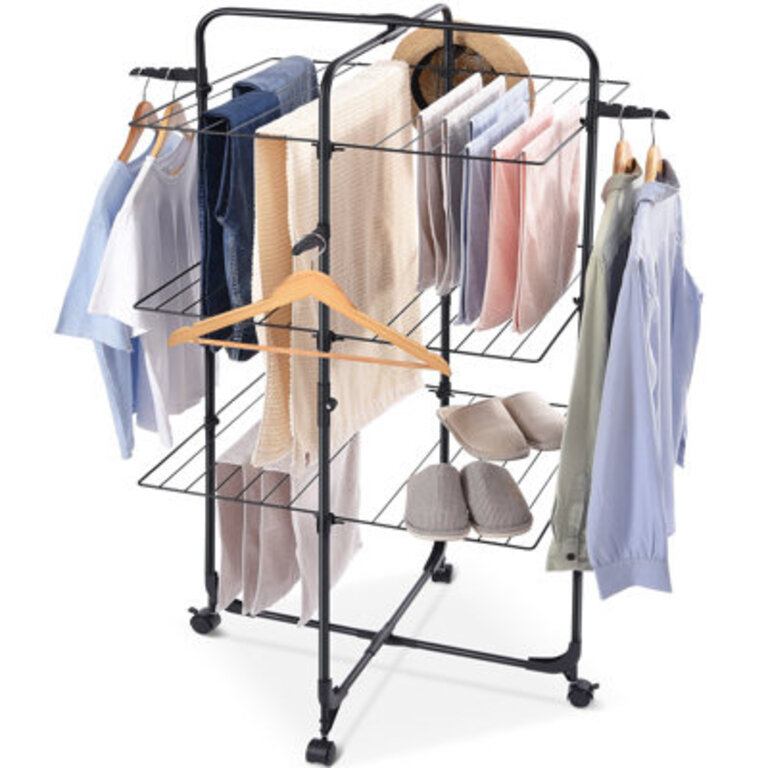 Metal Folding Clothes Drying RackLarge Capacity Laundry Drying Rack27223654 inch Drying RackLaundry Hanging RackLaundry Rack