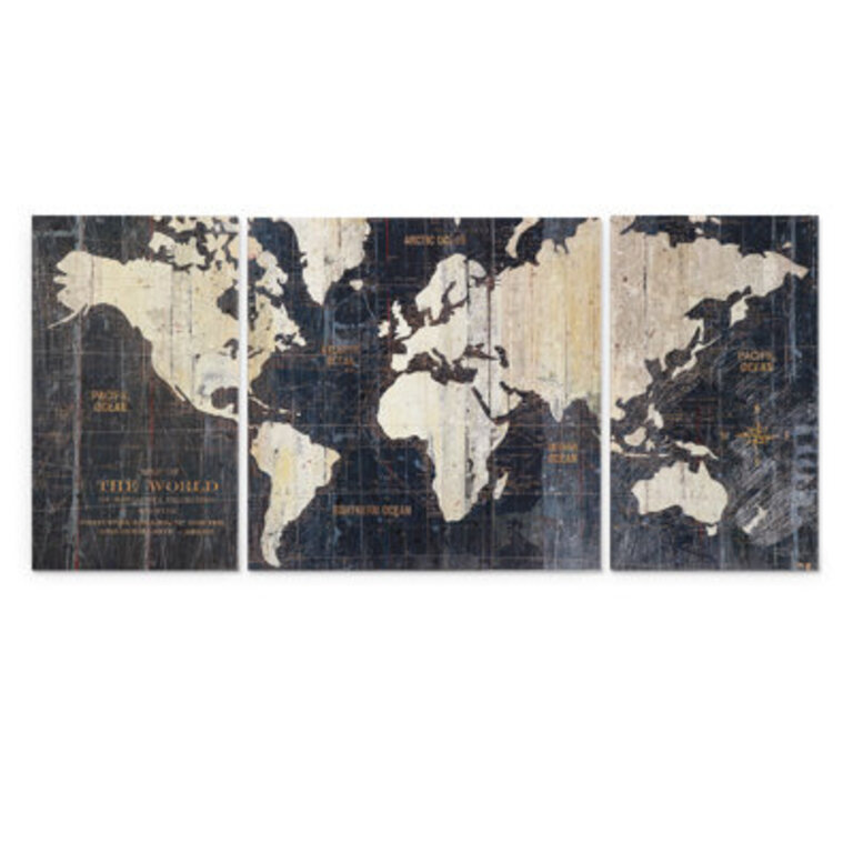 Ocean Eye I 3-Piece Wrapped Canvas Print Set