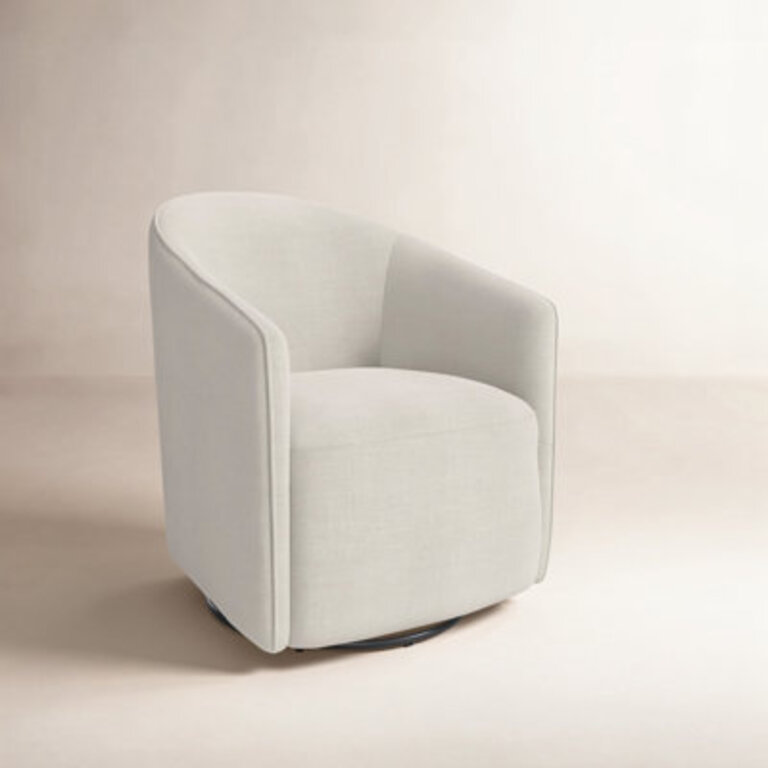 Caines Upholstered Swivel Barrel Chair