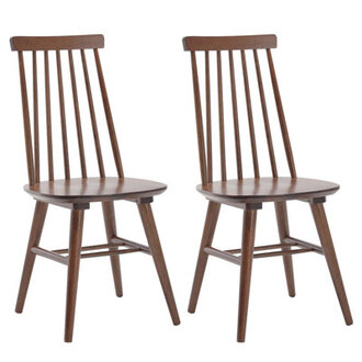 Alvie Modern Farmhouse Windsor Back Dining Chairs