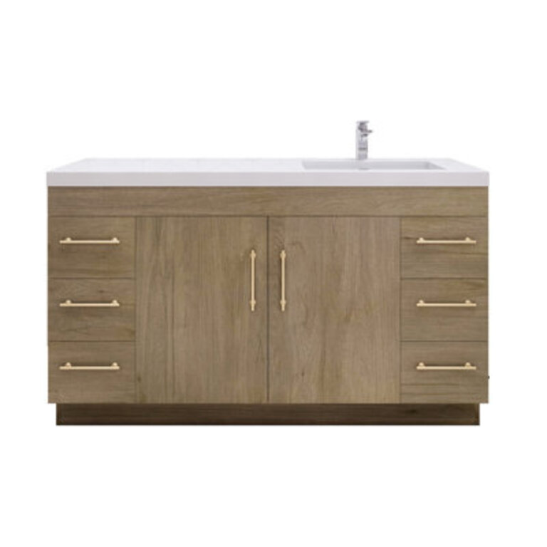 Verda 5905 Single Bathroom Vanity with Acrylic Top