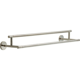 Trinsic 24 in Double Wall Mount Towel Bar Bath Hardware Accessory