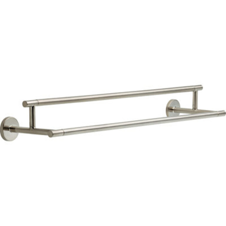 Trinsic 24 in Double Wall Mount Towel Bar Bath Hardware Accessory