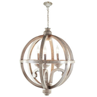 Fultonville 3 - Light Dimmable Globe Chandelier