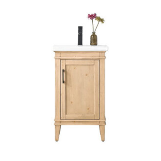 Reynaldo 20 Single Bathroom Vanity with Porcelain Top