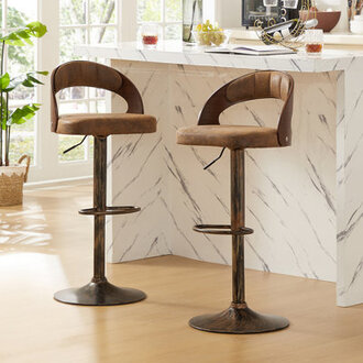 Abraham Swivel Adjustable Height Stool