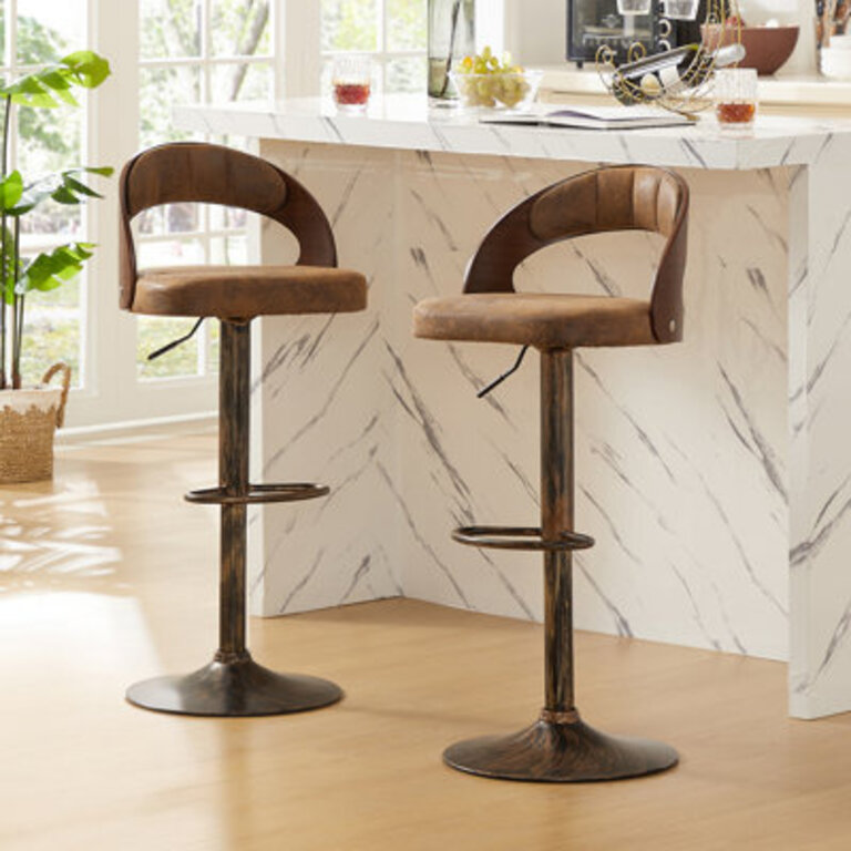 Abraham Swivel Adjustable Height Stool
