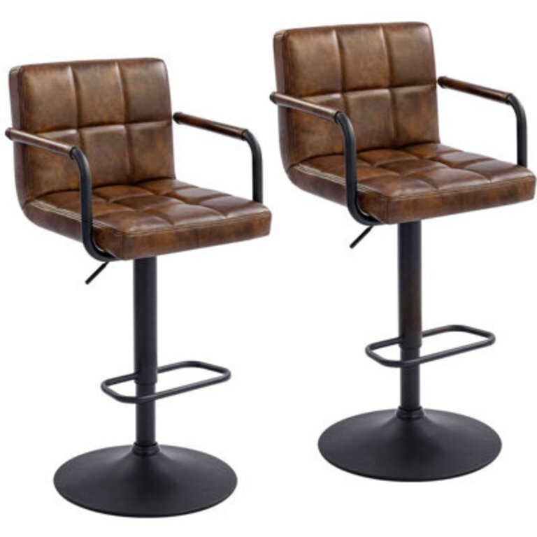 Penacook Swivel Adjustable Height Bar Stool