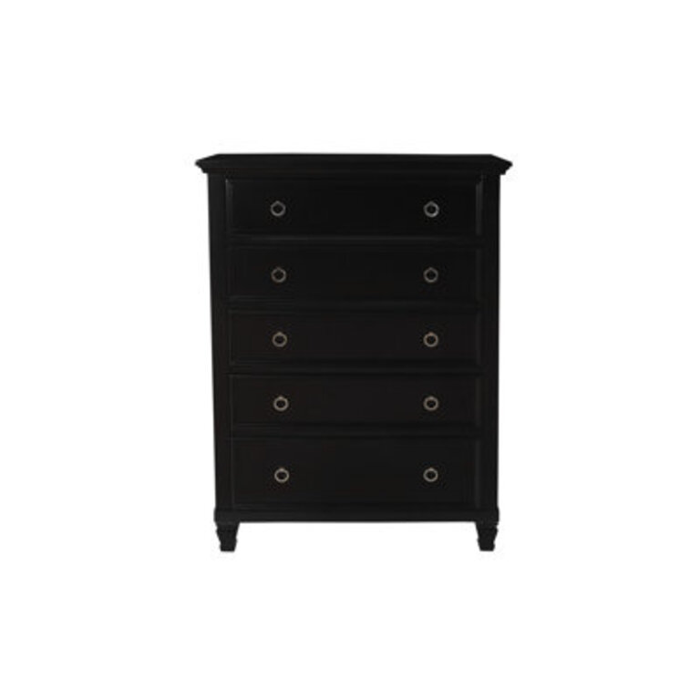 Felder 5-Drawer Solid Wood Chest
