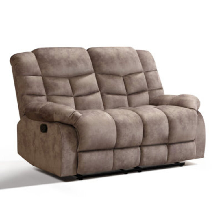 Edilmar 618 Wide Modern and Super Soft Manual Reclining Loveseat Sofa
