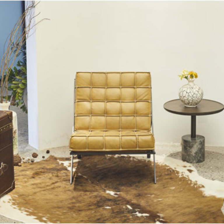 Zamire 254 Wide Genuine Leather Lounge Chair