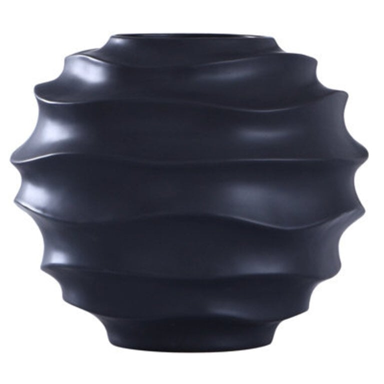 Bolyea Watertight Matte Black Ceramic Novelty Table Vase