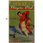 ONLINE CUSTOM HOCKEY PLAYERS CLUB SIGN 14 X 24