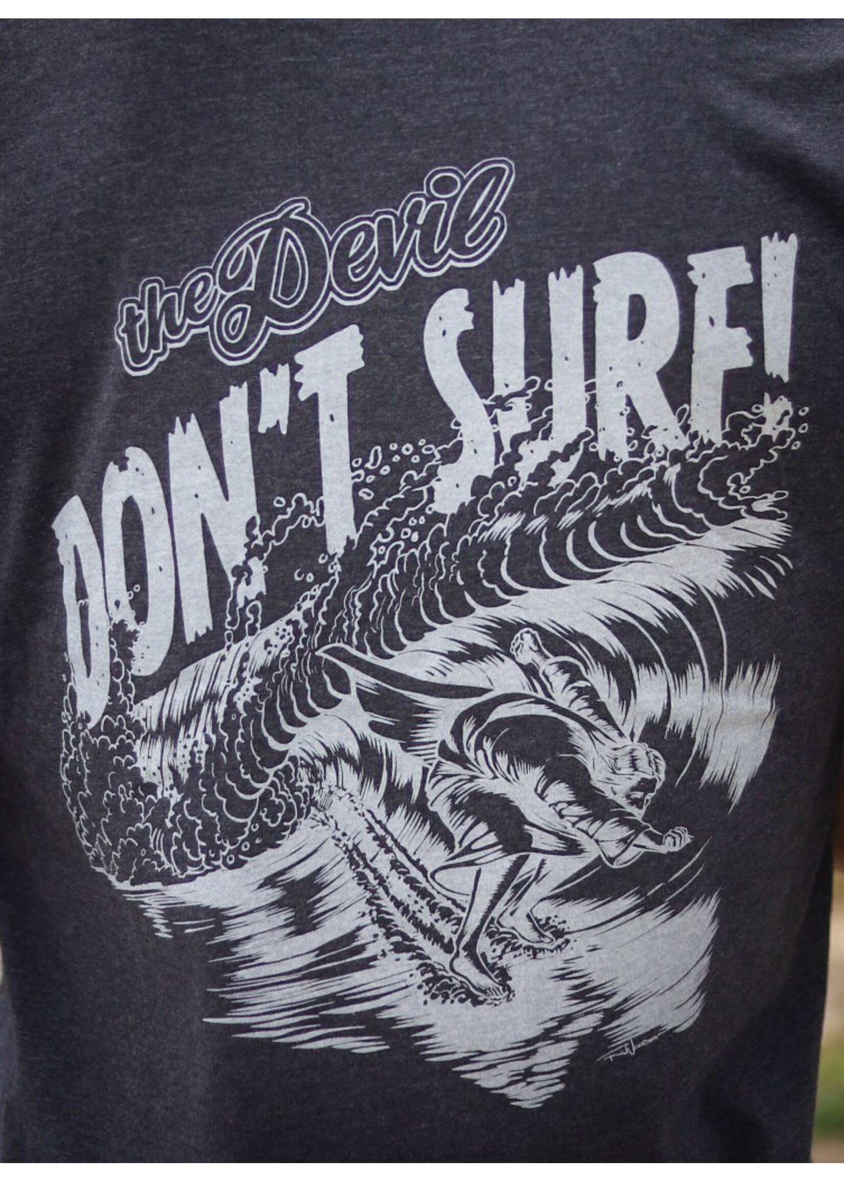 Mr Surfs Mr Surfs Devil Don't Surf Short Sleeve T-Shirt