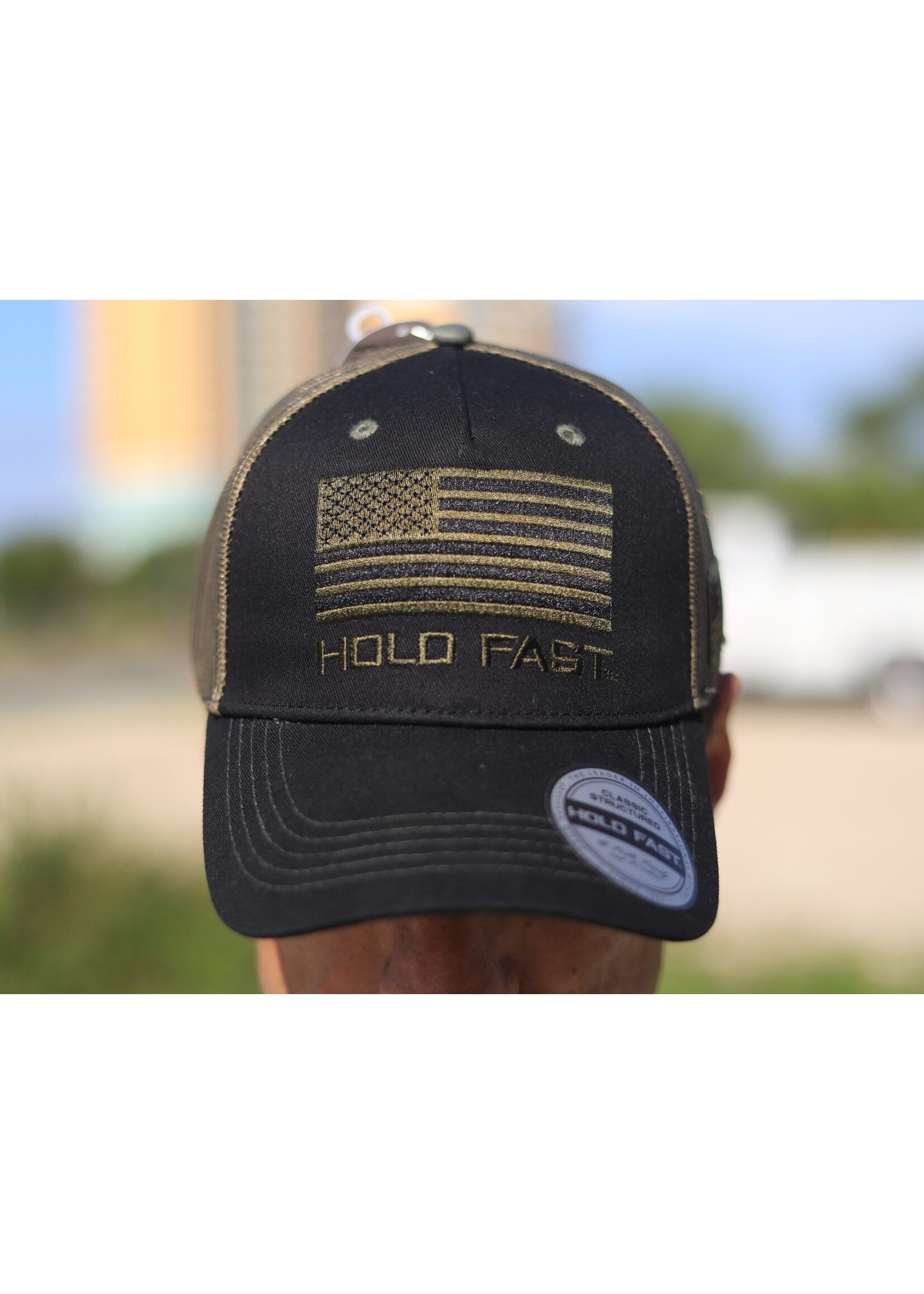 HOLD FAST BLACK FLAG CAP