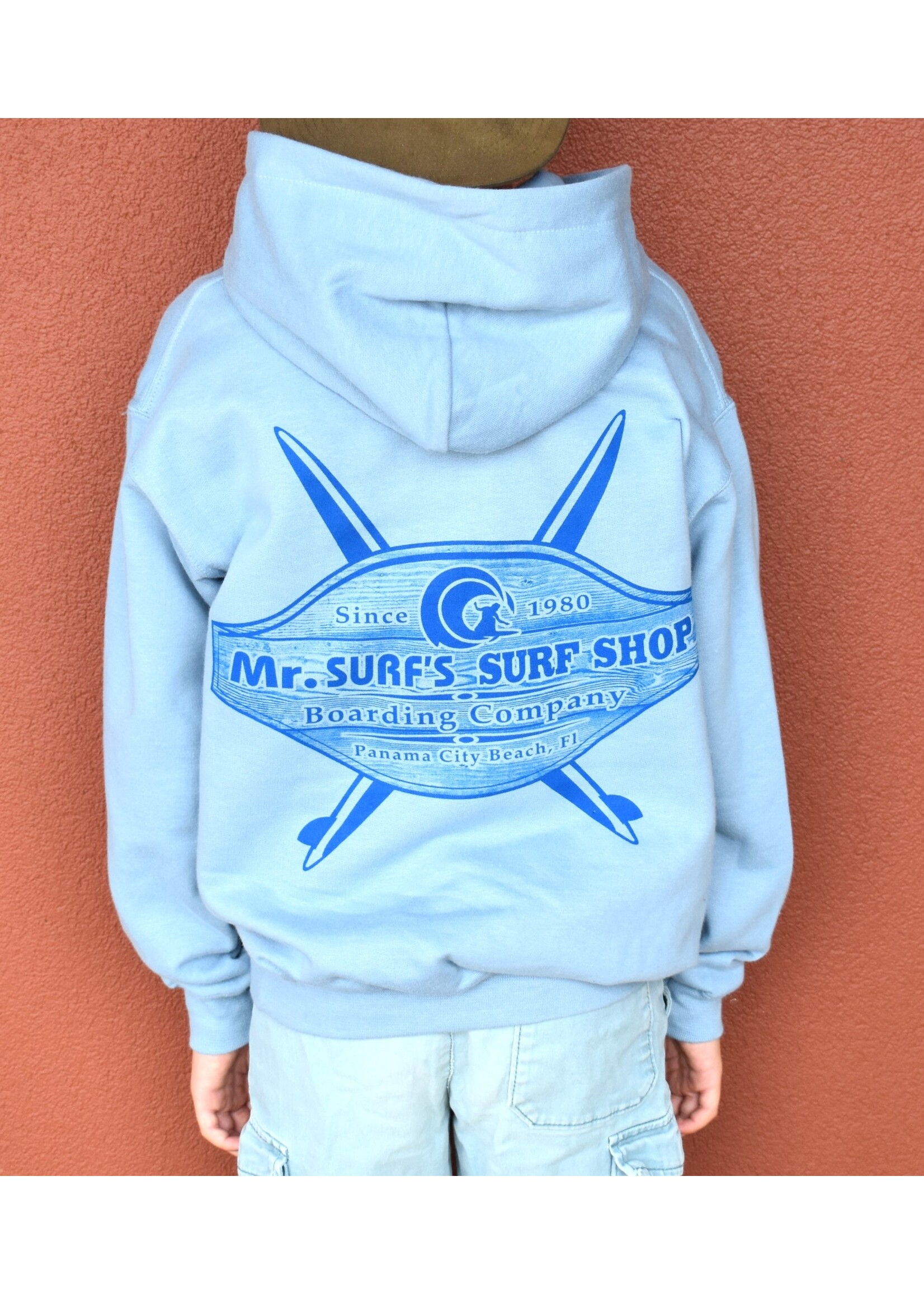 Mr Surfs MS VINTAGE SIGN  BLUE YOUTH HOODIE