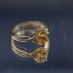 SJ Custom Jewelers 14K Yellow Gold Custom  1ct  Citrine Fashion  Ring