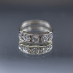 SJ Custom Jewelers 14k White Gold Diamond Heirloom Ring