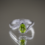 Peridot & Diamond Fashion Ring