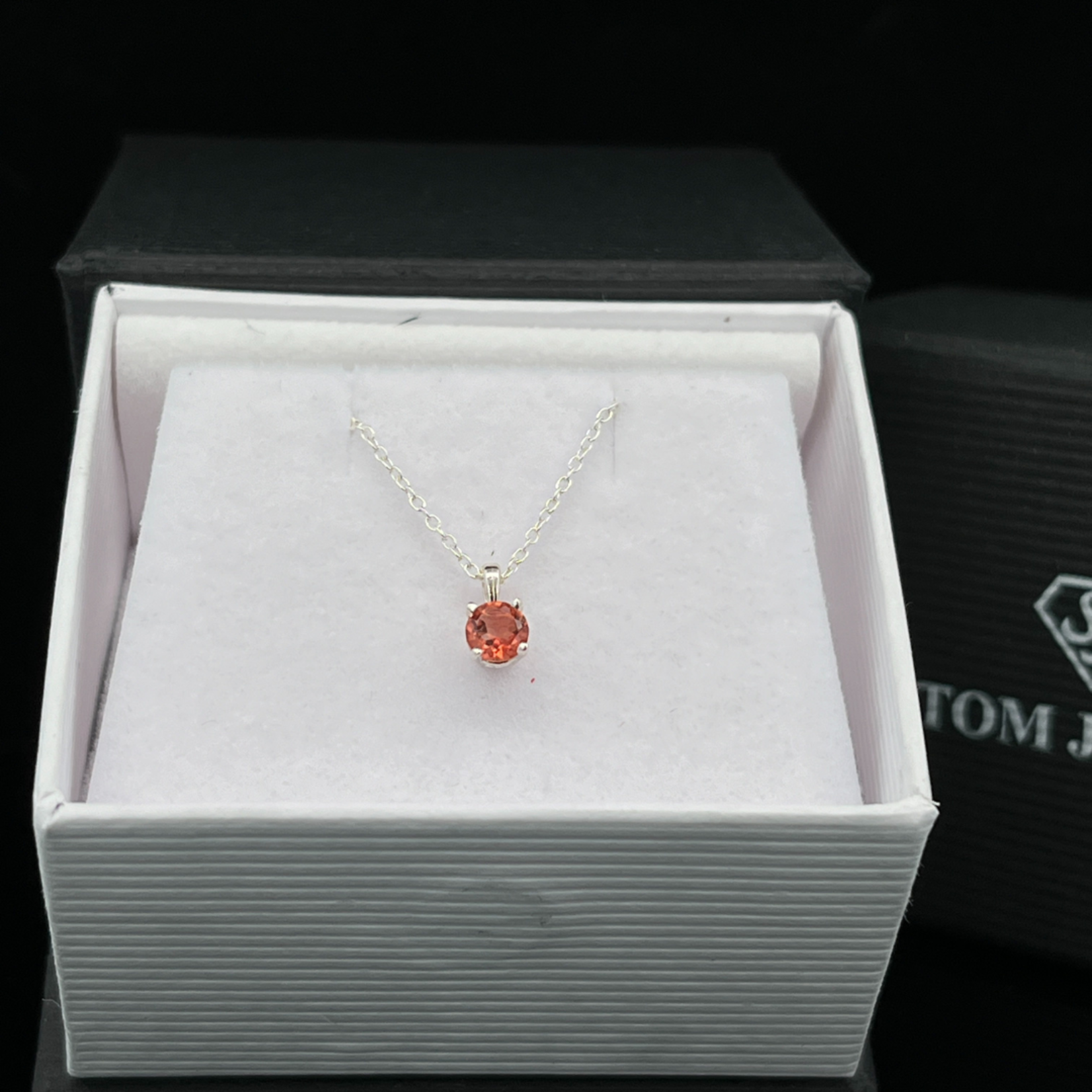 Pink Oregon Sunstone Solitaire Pendant