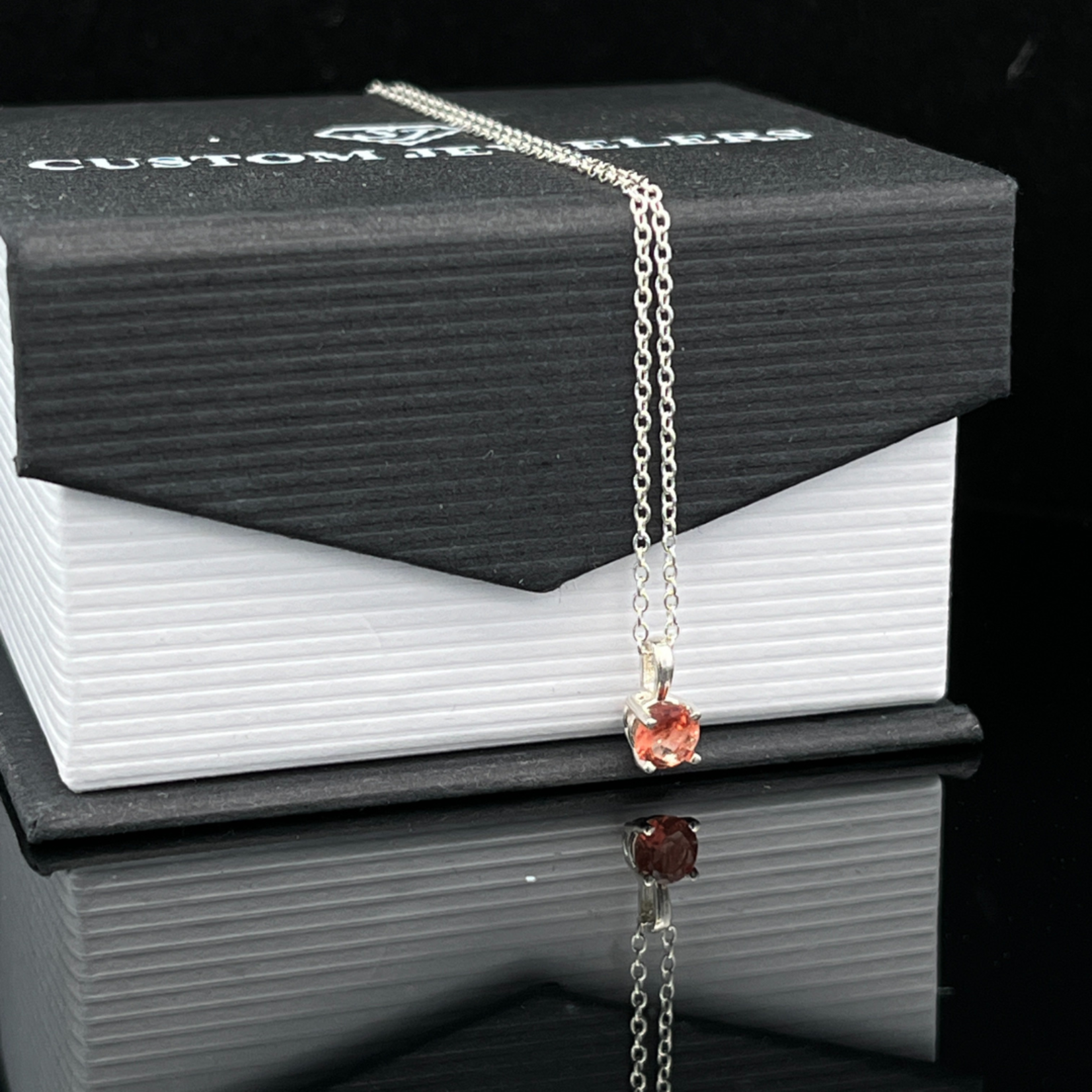 Pink Oregon Sunstone Solitaire Pendant