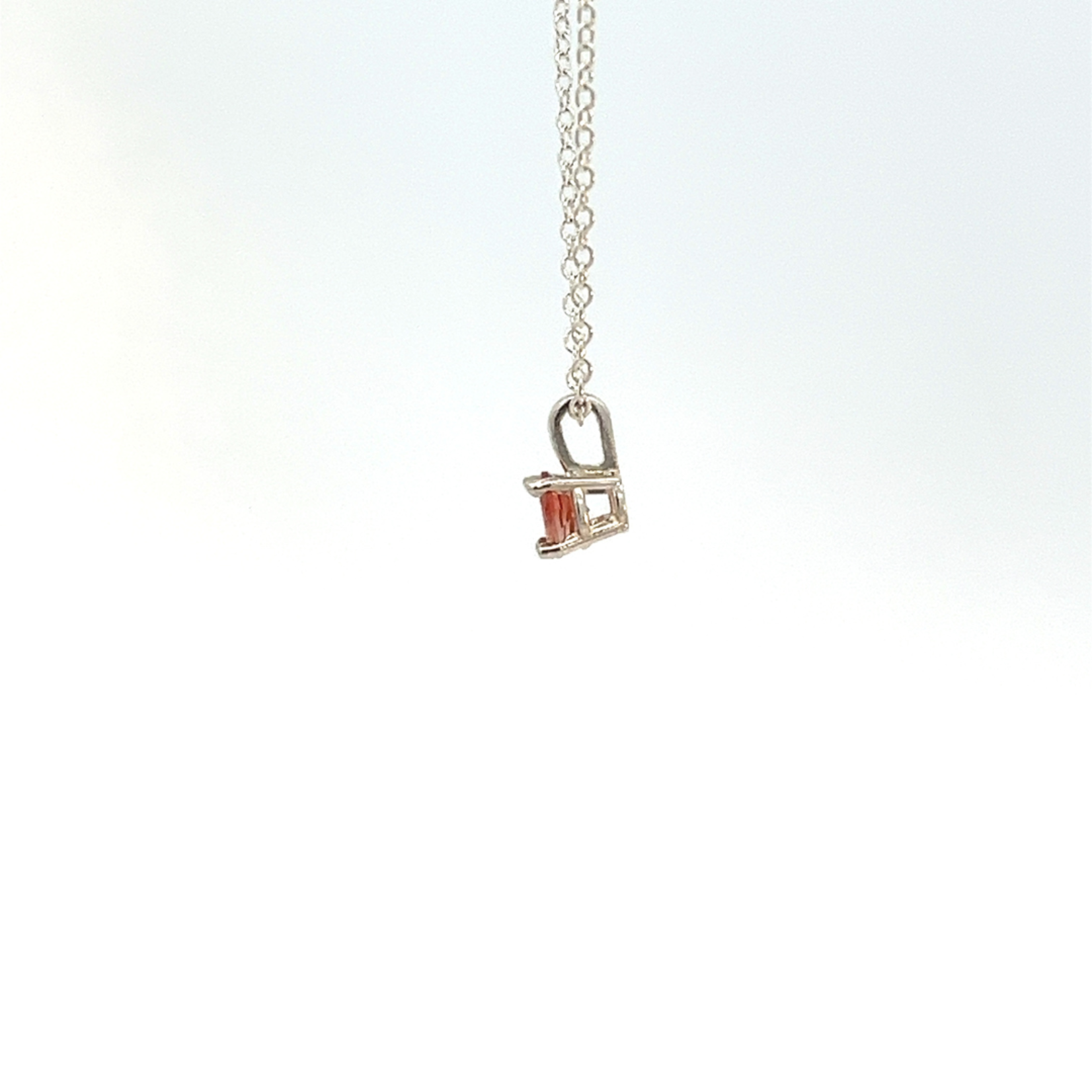 Pink Oregon Sunstone Solitaire Pendant