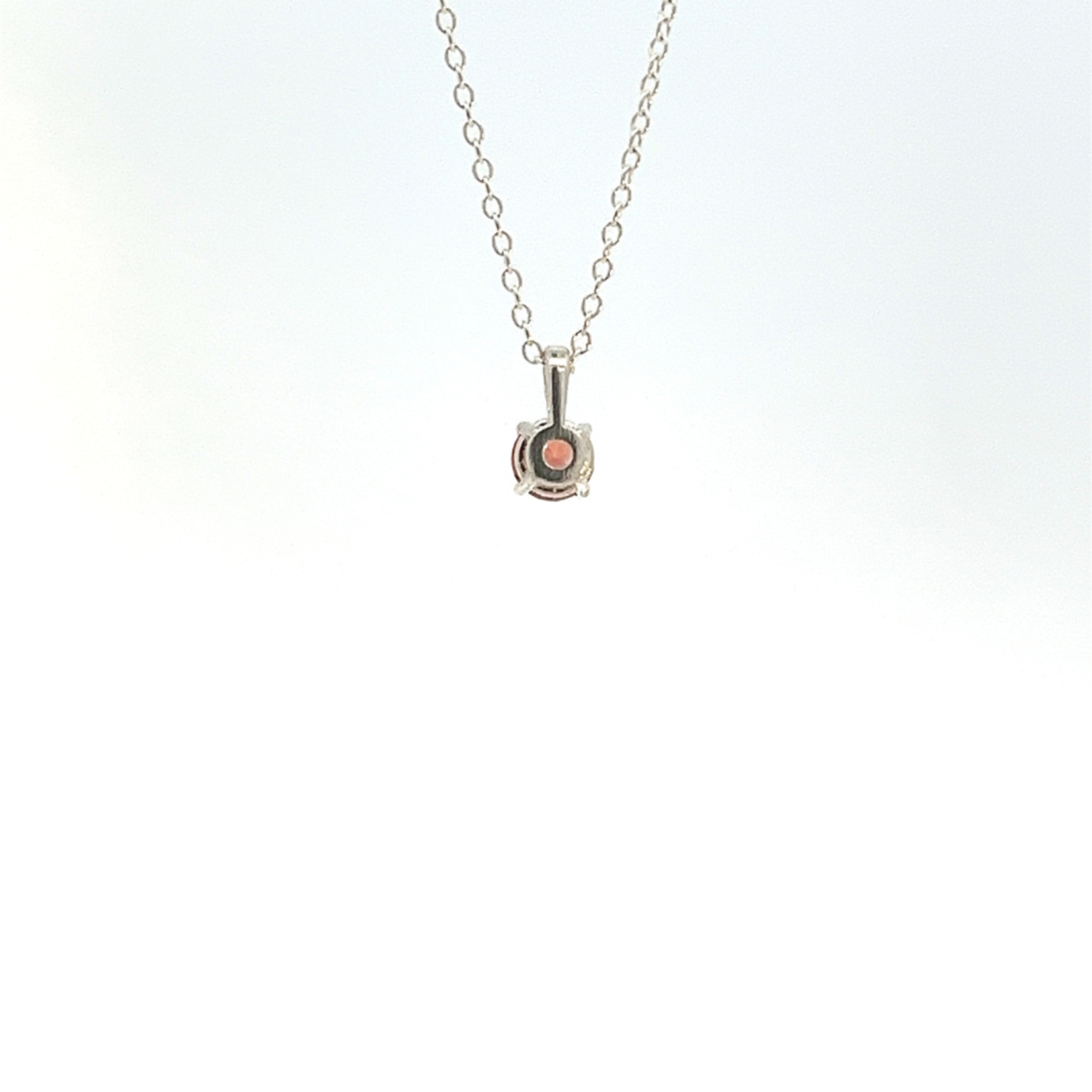 Pink Oregon Sunstone Solitaire Pendant