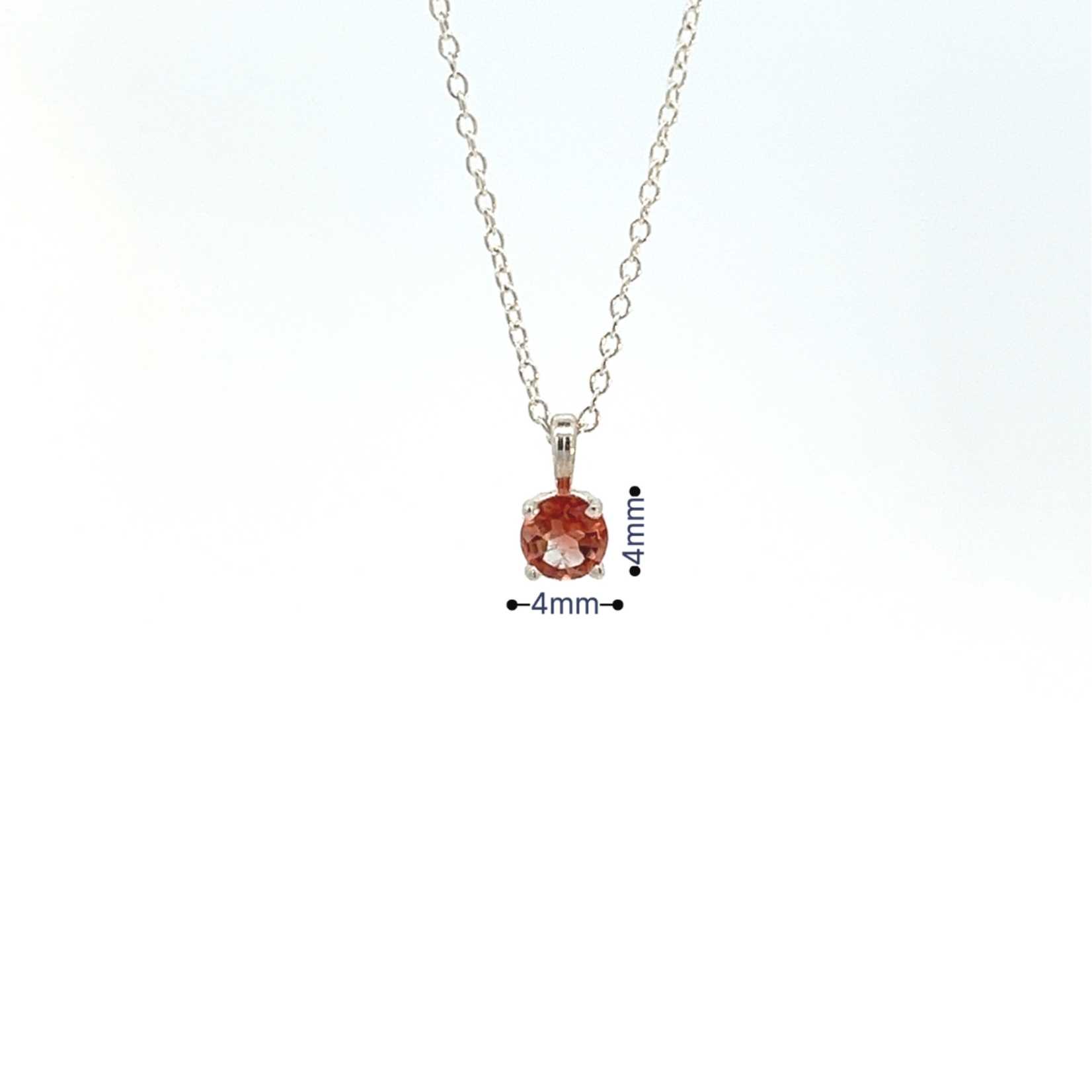 Pink Oregon Sunstone Solitaire Pendant